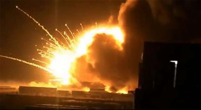 Взрыв боеприпасов в Багдаде Взрыв боеприпасов в Багдаде