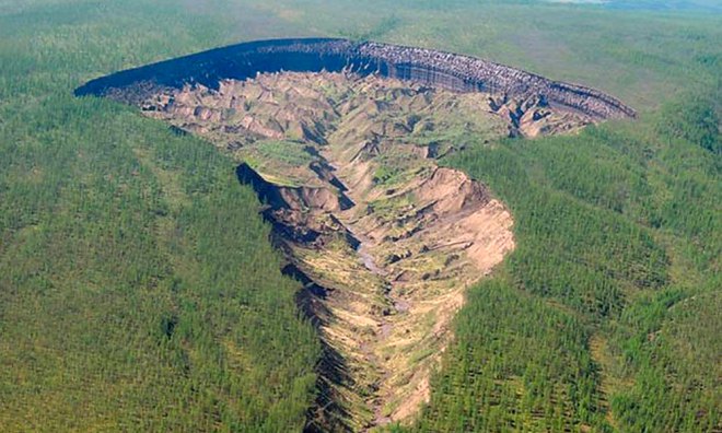 Кратер Батагайка Кратер Батагайка