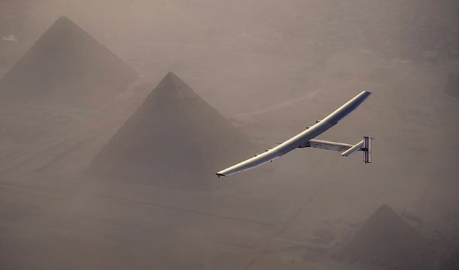 Solar Impulse 2 в Каире Solar Impulse 2 в Каире