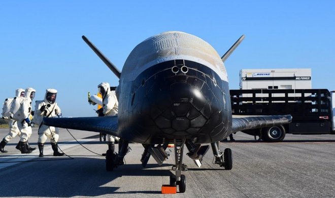 Х-37В после приземления Х-37В после приземления
